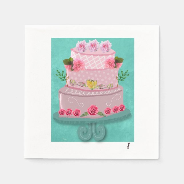 The Rosy Celebration Napkin (Front)