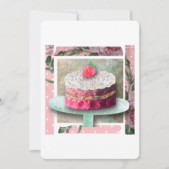 The Rosy Confection Card (Front)