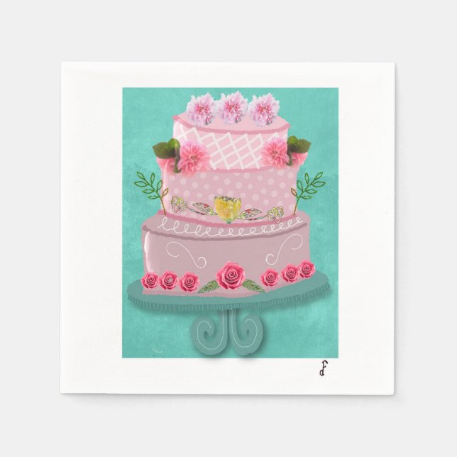 The RosyCelebration Napkin (Front)