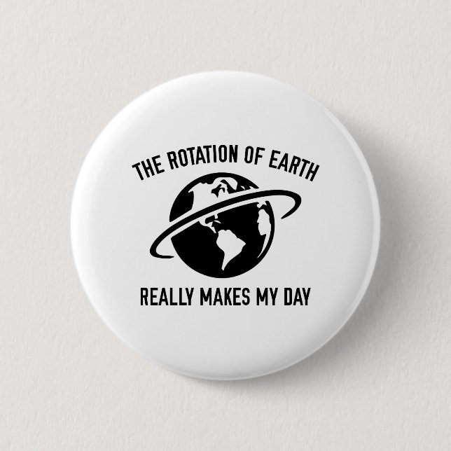 The Rotation Of The Earth 2 Inch Round Button (Front)
