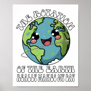 The Rotation Of The Earth Really Makes My Day  Poster