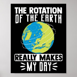 The Rotation Of The Earth Really Makes My Day Poster