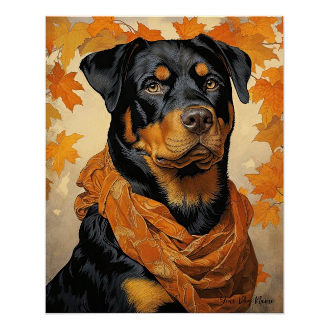 The Rottweiler Dog 001 - Odessa Leyendecker Poster (Front)