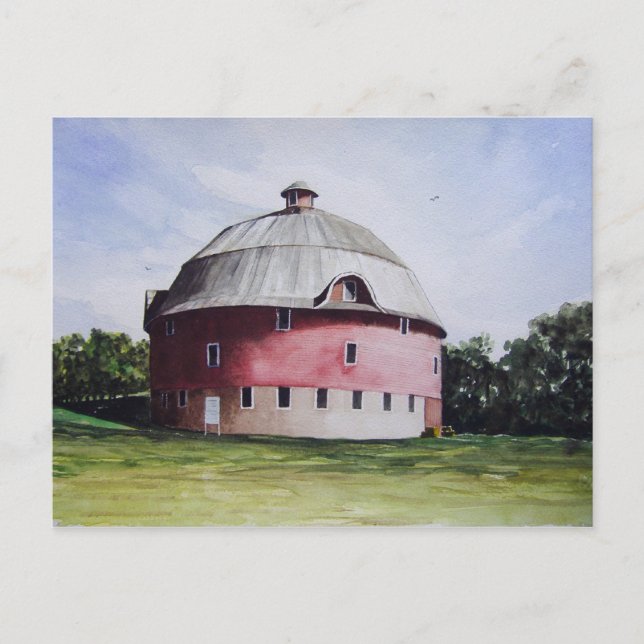 The Round Barn-postcard Postcard (Front)