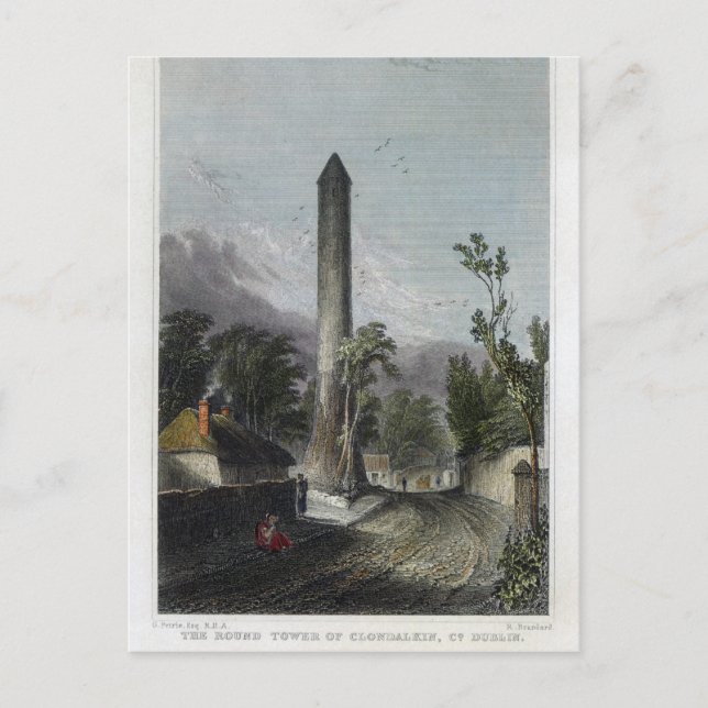 The Round Tower of Clondalkin Postcard (Front)