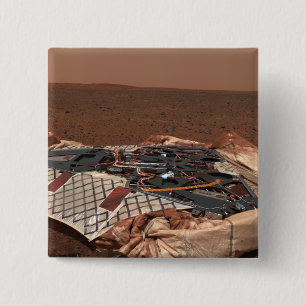 The rover's landing site 2 inch square button