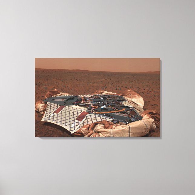The rover's landing site canvas print (Front)