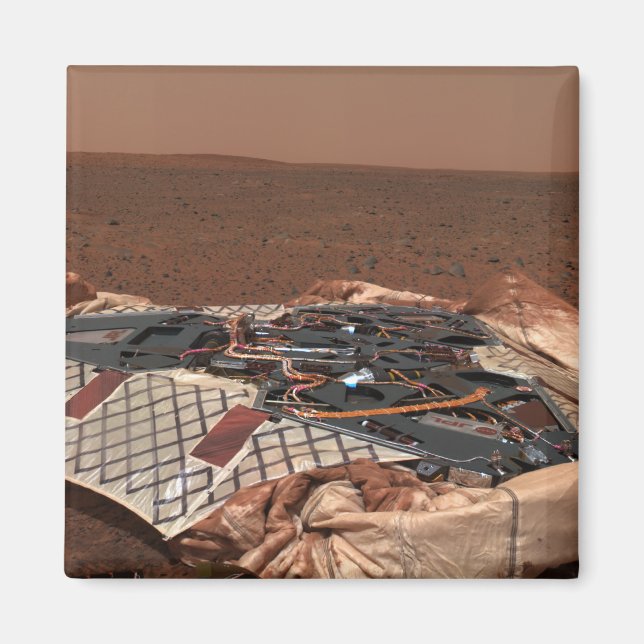 The rover's landing site magnet (Front)