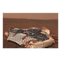 The rover's landing site