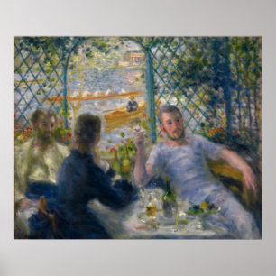The Rower's Lunch by Pierre-Auguste Renoir Poster