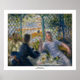 The Rower's Lunch by Pierre-Auguste Renoir Poster