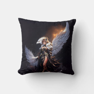 The royal angel throw pillow