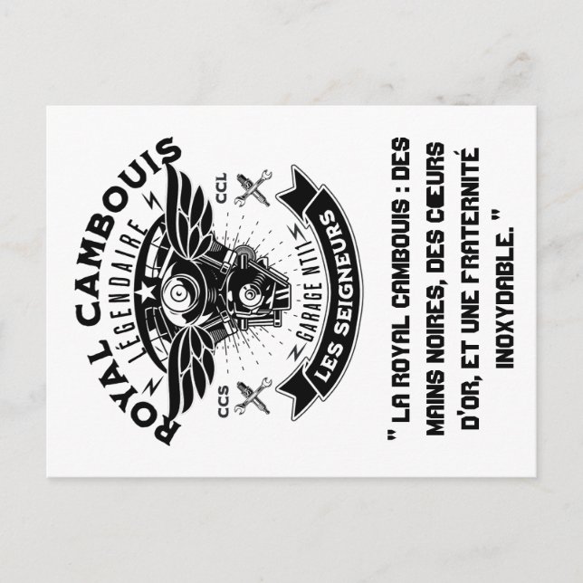 The Royal Camboules Postcard (Front)