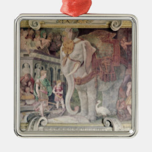 The Royal Elephant Metal Ornament