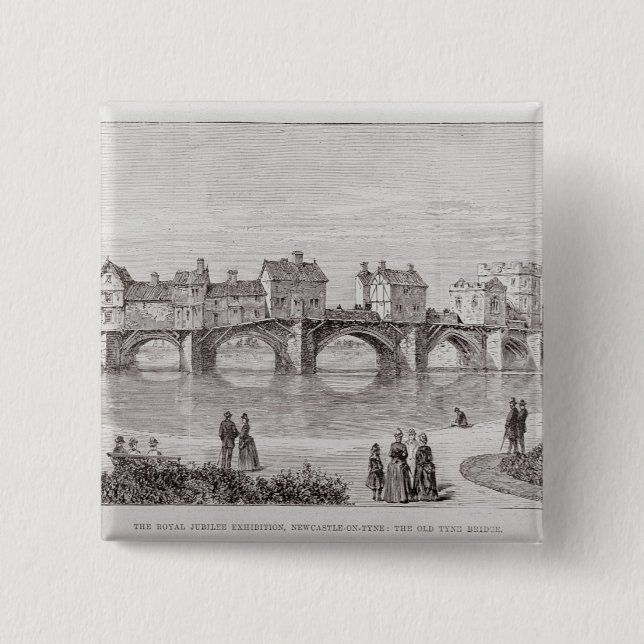 The Royal Jubilee Exhibition, 2 Inch Square Button (Front)