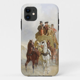 The Royal Mail Coach on the Road, 1841 (oil on pan iPhone 11 Case