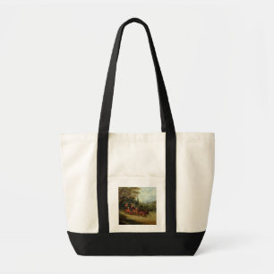 The Royal Mail Coach with Passengers (oil on canva Tote Bag