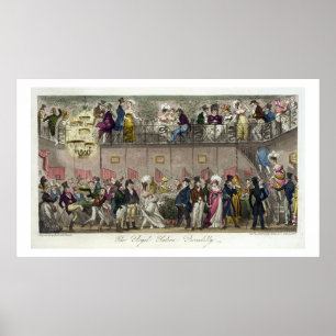 The Royal Saloon, Piccadilly, from 'The English Sp Poster