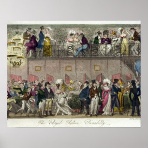 The Royal Saloon, Piccadilly, from 'The English Sp Poster