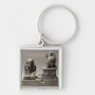 The royal scribe Nebmertuf writing under the prote Keychain