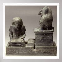 The royal scribe Nebmertuf writing under the prote