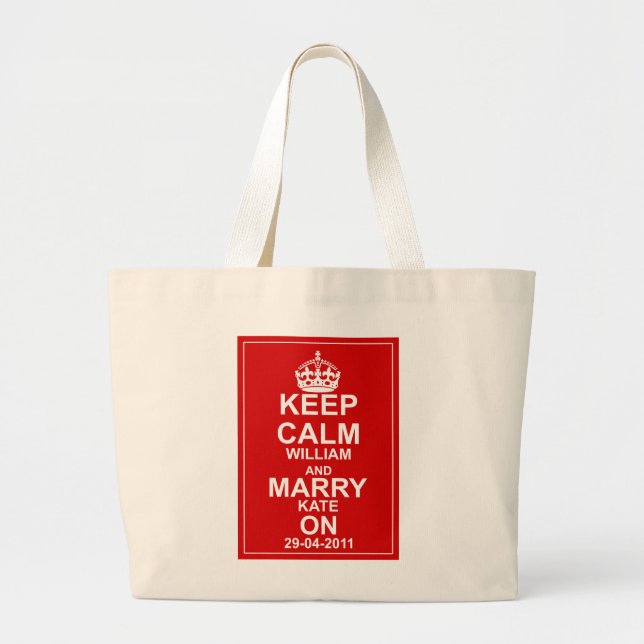 The Royal Wedding Large Tote Bag (Front)