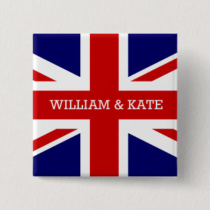 The Royal Wedding - William & Kate 2 Inch Square Button