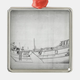 The Royal Yacht 'Mary' Metal Ornament