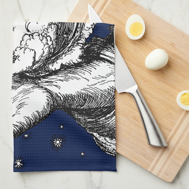 The Rubaiyat of Omar Khayyam Creation Kitchen Towel (Quarter Fold)