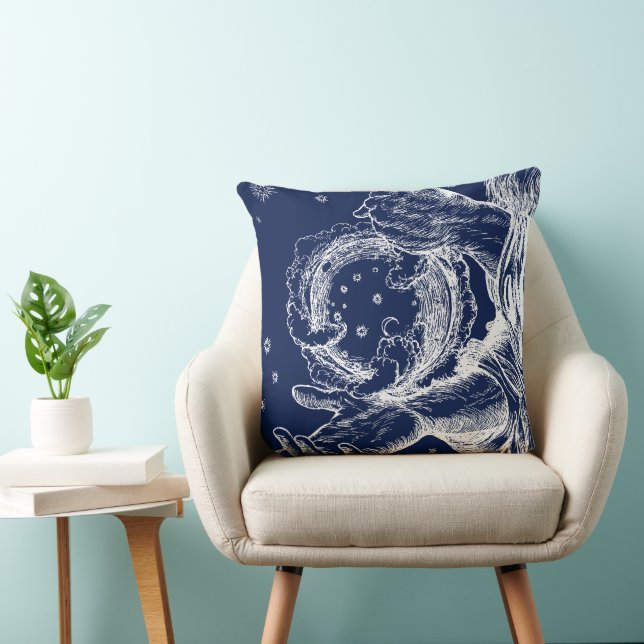 The Rubaiyat of Omar Khayyam Creation Throw Pillow (Chair)
