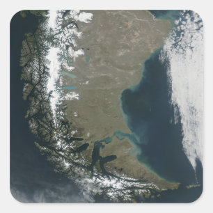 The rugged, snow-capped Andes Square Sticker