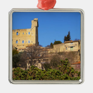 The ruins of the Pope's summer castle in Metal Ornament