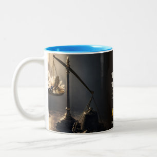 The Rules Hold You Up Book Quote Two-Tone Coffee Mug