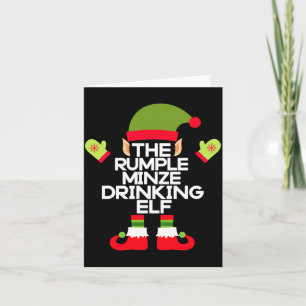 The Rumple Minze Drinking Elf Funny Whiskey Card