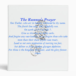 The Runner's Prayer 1" Binder