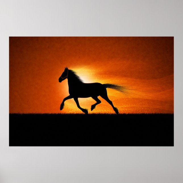 The Running Horse Poster (Front)