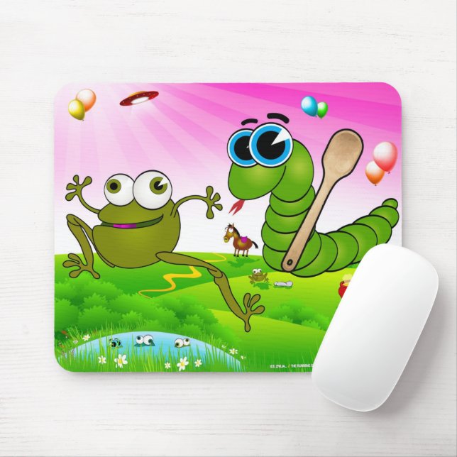 The Running Snake (Ide Zmija) Mouse Pad Zazzle