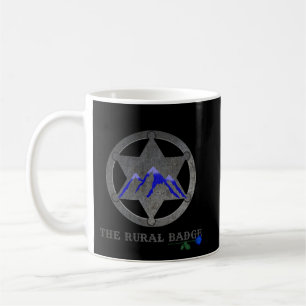 The Rural Badge Black and White Mug