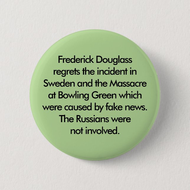 The Russians were not involved 2 Inch Round Button (Front)