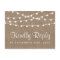 The Rustic Burlap String Lights Wedding Collection
