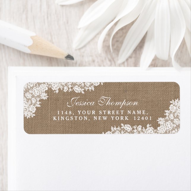 The Rustic Burlap & Vintage White Lace Collection (Insitu)