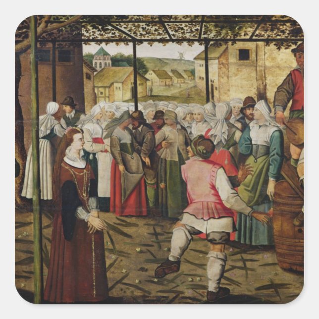 The Rustic Dance Square Sticker (Front)