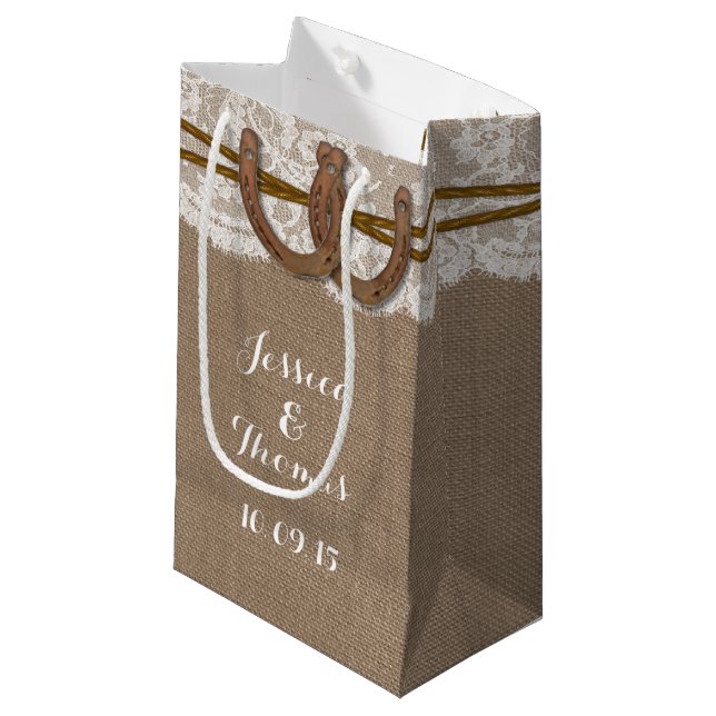 The Rustic Horseshoe Collection Gift Bags (Front Angled)