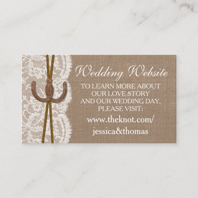 The Rustic Horseshoe Collection Website Cards (Front)