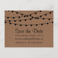 The Rustic Kraft String Lights Wedding Collection