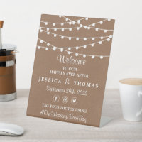 The Rustic Kraft String Lights Wedding Collection