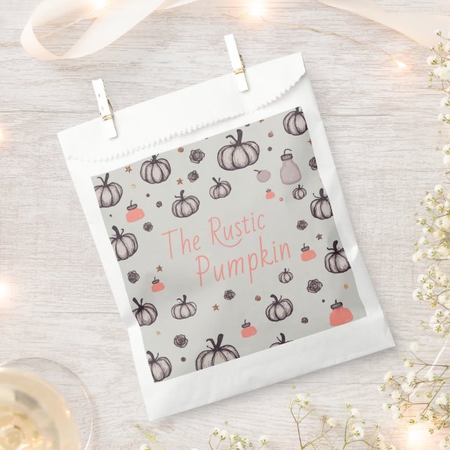 The Rustic Pumpkin Favour Bag (Clipped)