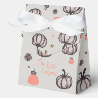 The Rustic Pumpkin (Grey) Favor Box