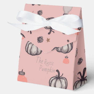 The Rustic Pumpkin (Pink) Favor Box