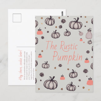 The Rustic Pumpkin Postcard